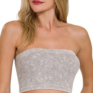 Zenana Outfitters Heather Gray Bandeau
